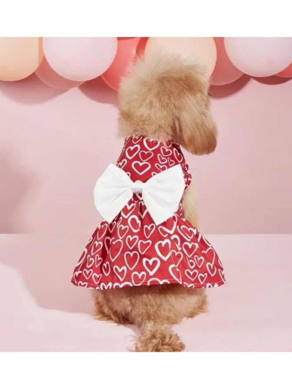 Red Heart Valentine Dog Pet Cat Dress NWOT Small